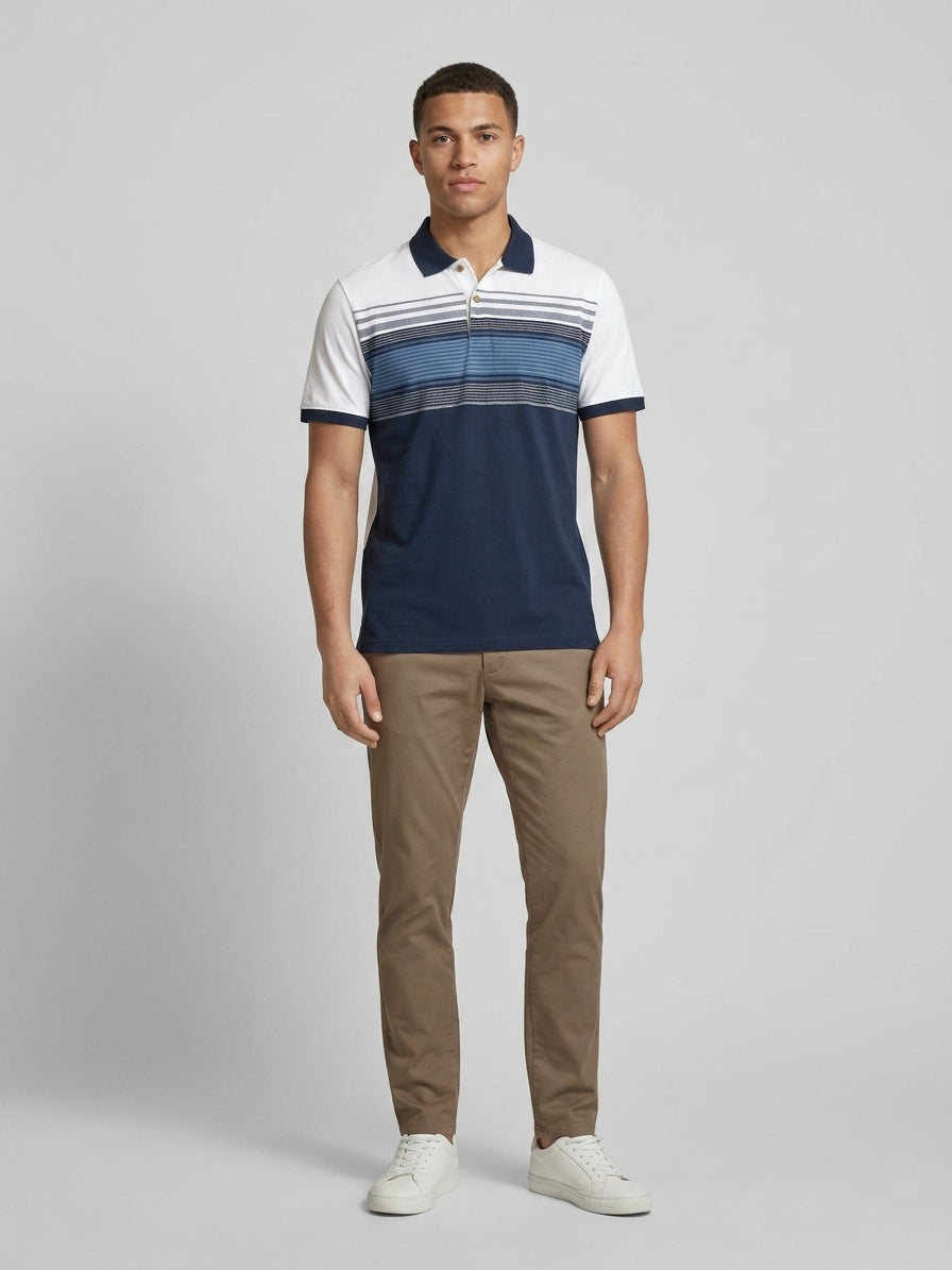 Navy / White